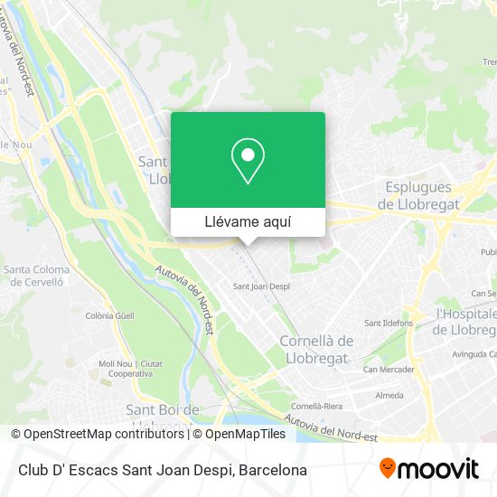 Mapa Club D' Escacs Sant Joan Despi