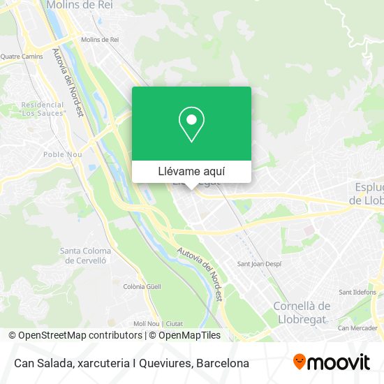 Mapa Can Salada, xarcuteria I Queviures