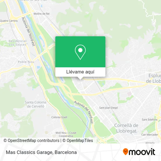 Mapa Mas Classics Garage