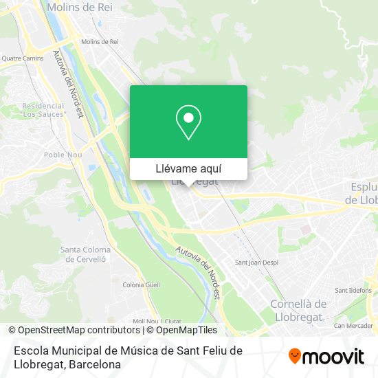 Mapa Escola Municipal de Música de Sant Feliu de Llobregat