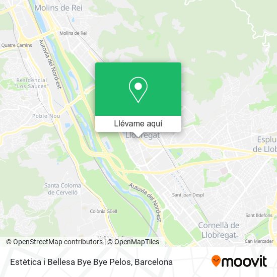 Mapa Estètica i Bellesa Bye Bye Pelos