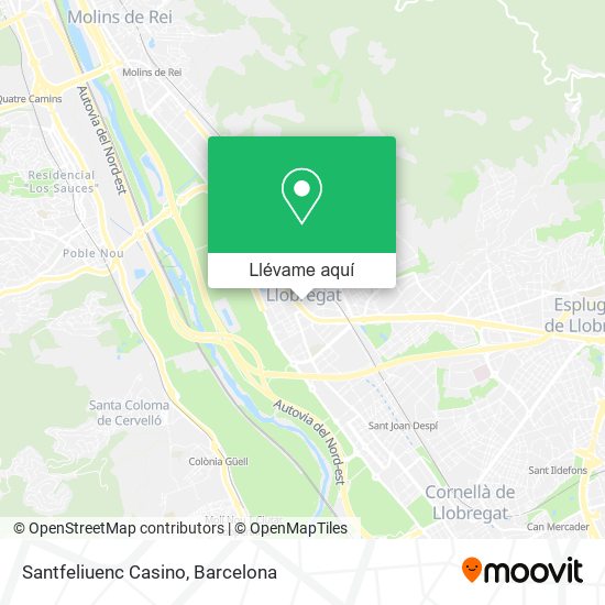Mapa Santfeliuenc Casino