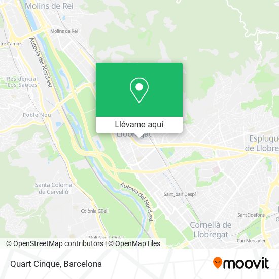 Mapa Quart Cinque