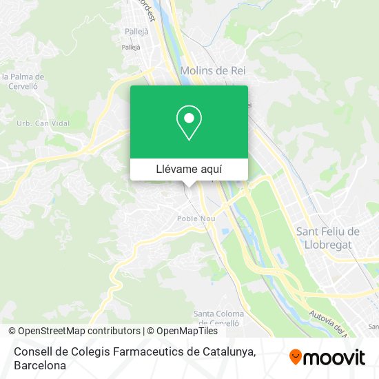 Mapa Consell de Colegis Farmaceutics de Catalunya