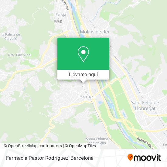 Mapa Farmacia Pastor Rodríguez