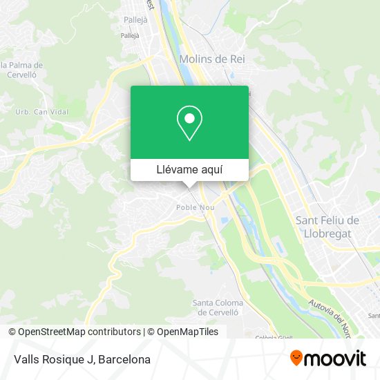 Mapa Valls Rosique J