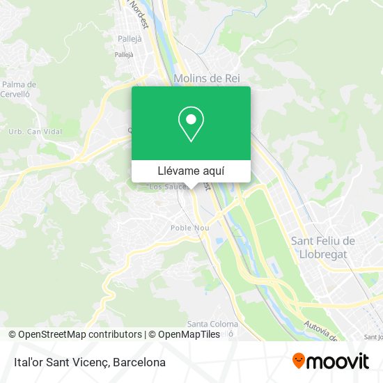 Mapa Ital'or Sant Vicenç