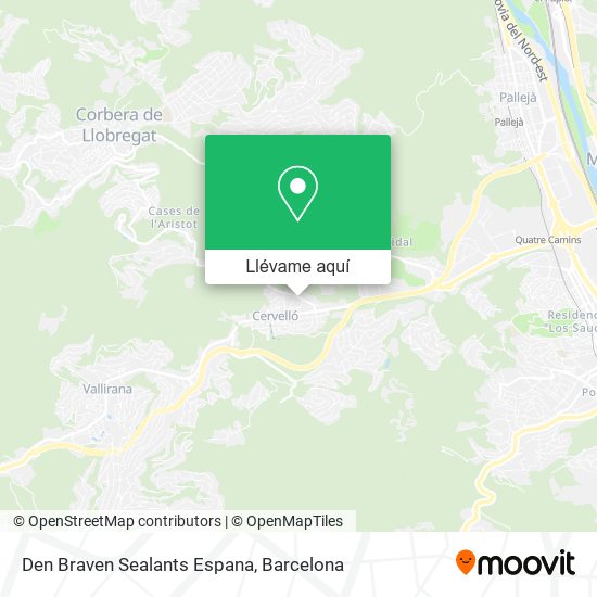 Mapa Den Braven Sealants Espana