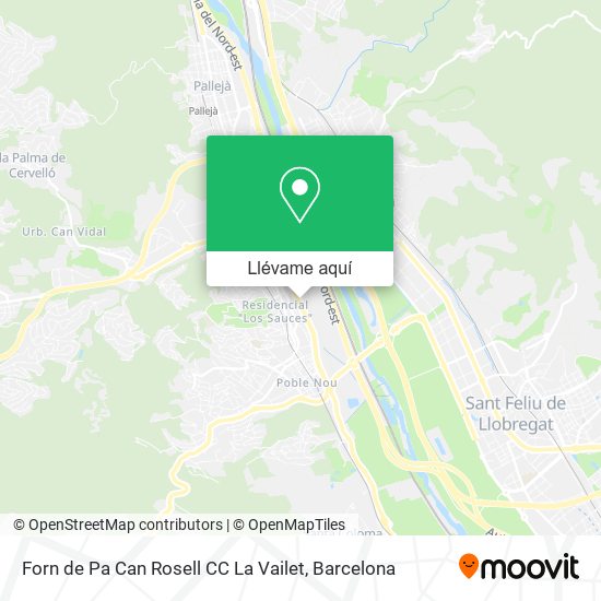 Mapa Forn de Pa Can Rosell CC La Vailet