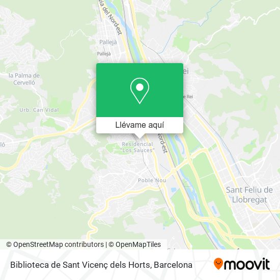 Mapa Biblioteca de Sant Vicenç dels Horts