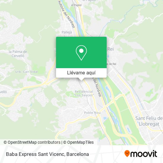 Mapa Baba Express Sant Vicenc