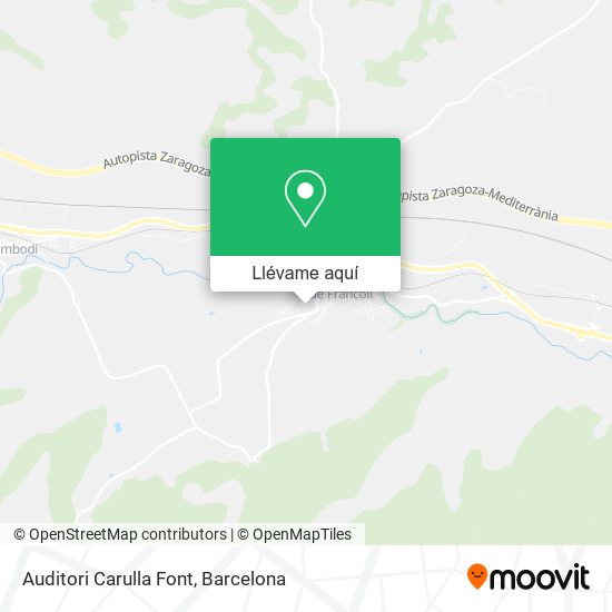 Mapa Auditori Carulla Font