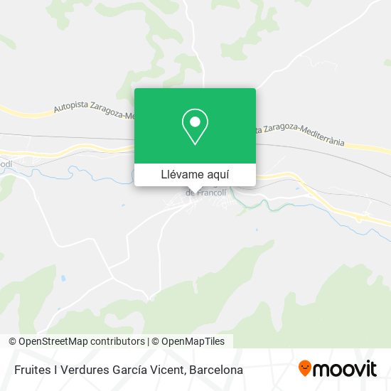 Mapa Fruites I Verdures García Vicent