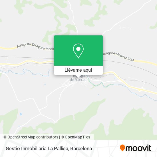 Mapa Gestio Inmobiliaria La Pallisa