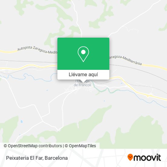 Mapa Peixateria El Far