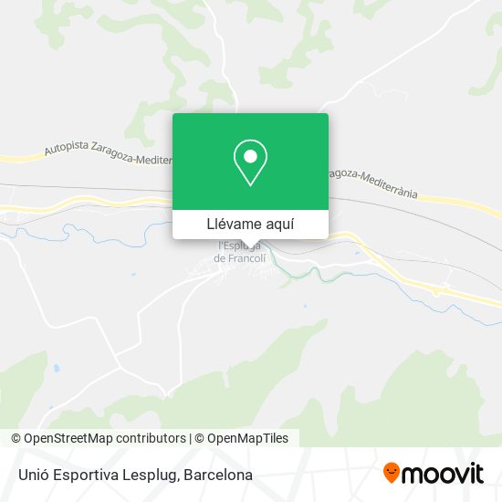 Mapa Unió Esportiva Lesplug