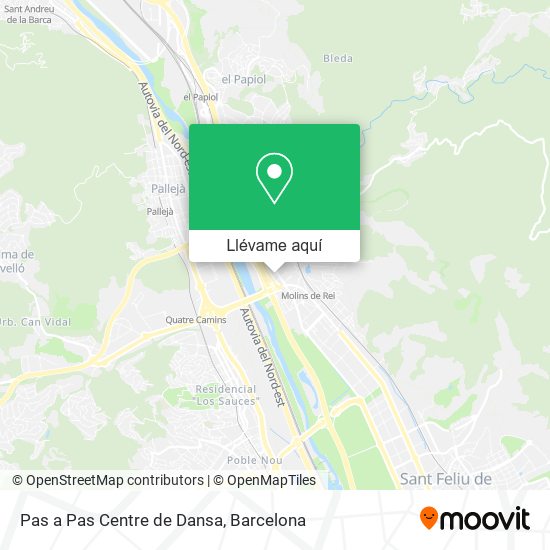 Mapa Pas a Pas Centre de Dansa