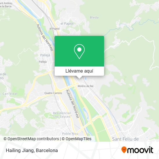 Mapa Hailing Jiang