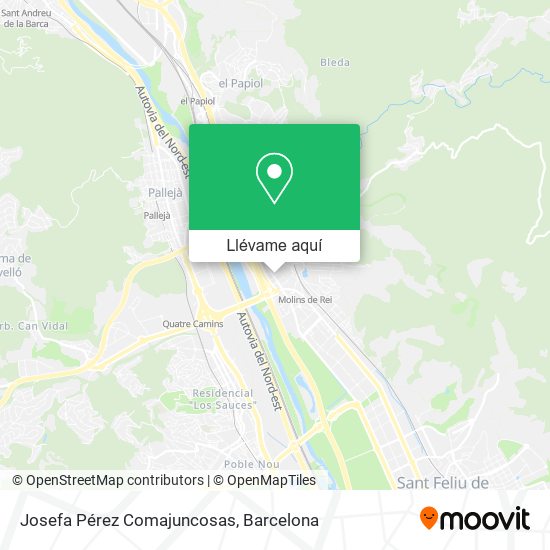 Mapa Josefa Pérez Comajuncosas