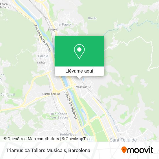 Mapa Triamusica Tallers Musicals