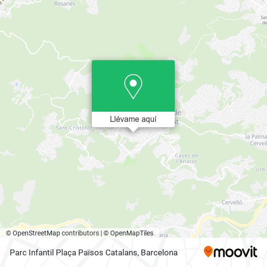 Mapa Parc Infantil Plaça Països Catalans