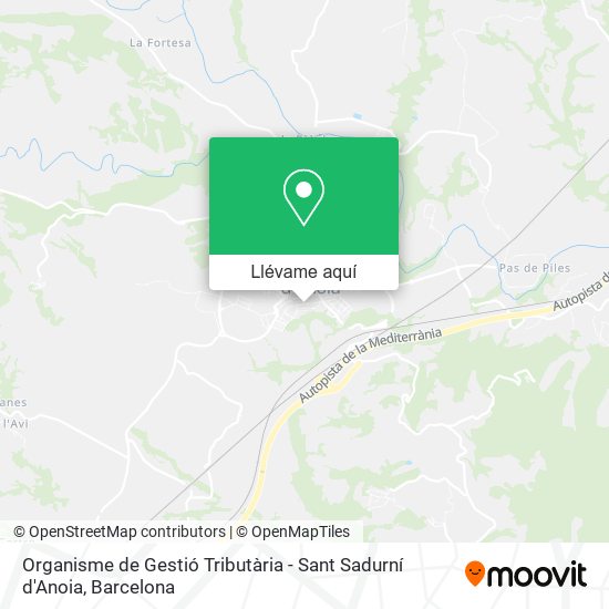 Mapa Organisme de Gestió Tributària - Sant Sadurní d'Anoia