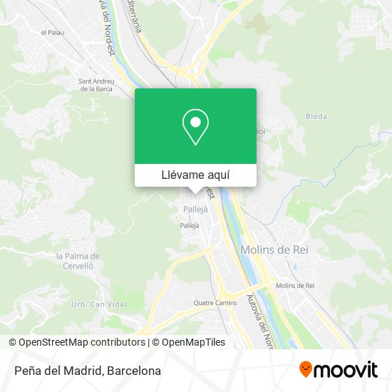 Mapa Peña del Madrid