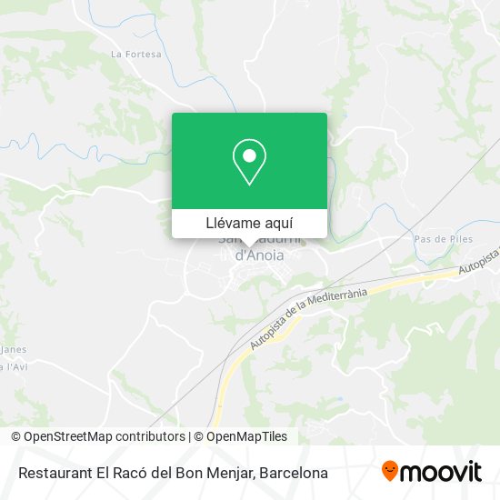 Mapa Restaurant El Racó del Bon Menjar