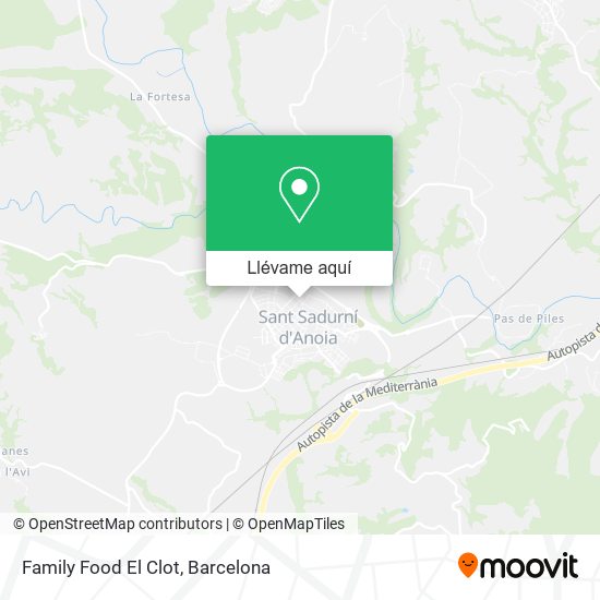 Mapa Family Food El Clot