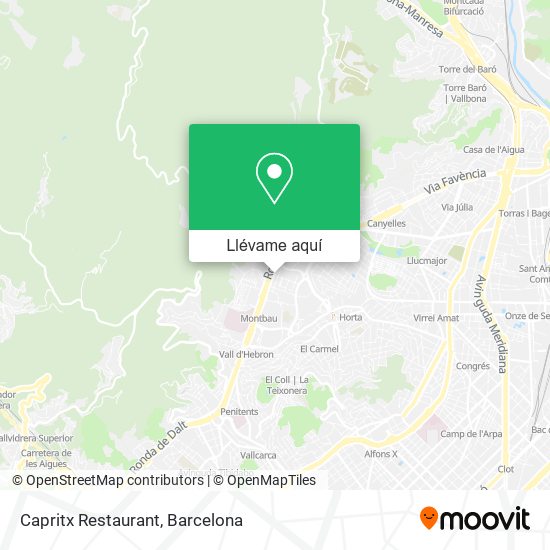Mapa Capritx Restaurant