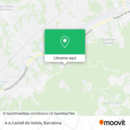 Mapa A.A.Castell de Gelida