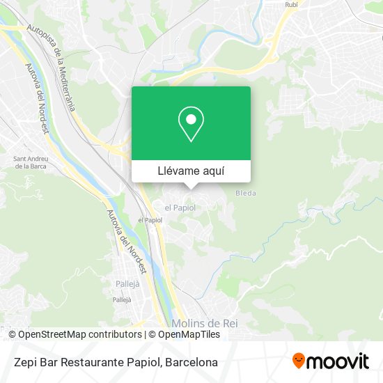 Mapa Zepi Bar Restaurante Papiol