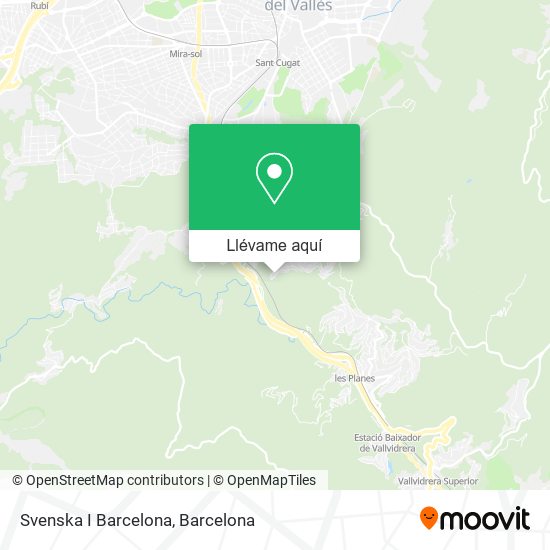Mapa Svenska I Barcelona