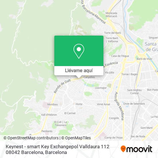 Mapa Keynest - smart Key Exchangepol Valldaura 112 08042 Barcelona