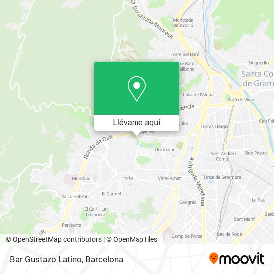 Mapa Bar Gustazo Latino
