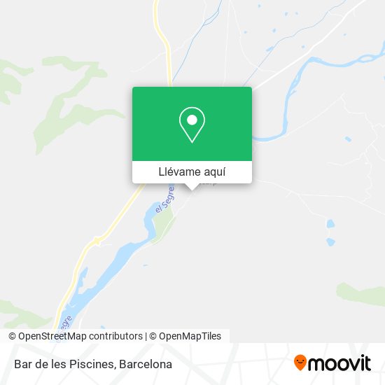 Mapa Bar de les Piscines