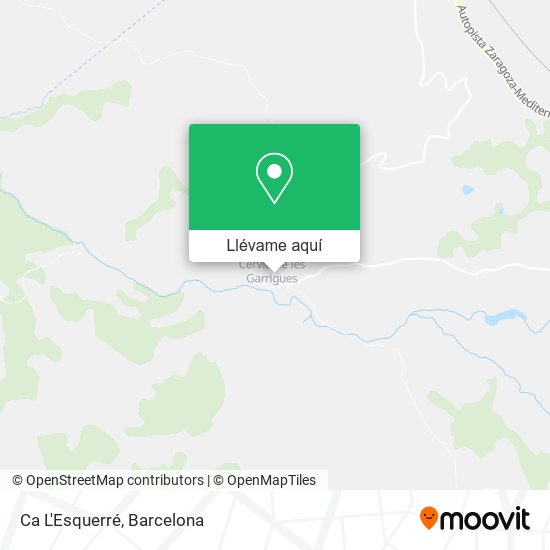 Mapa Ca L'Esquerré