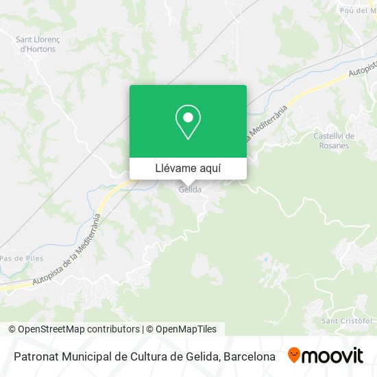 Mapa Patronat Municipal de Cultura de Gelida