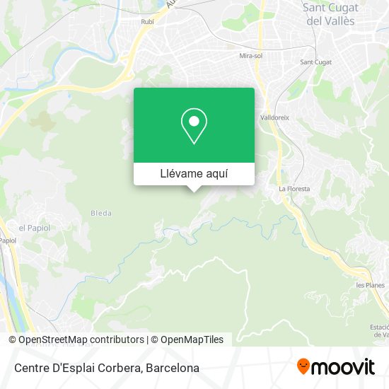 Mapa Centre D'Esplai Corbera