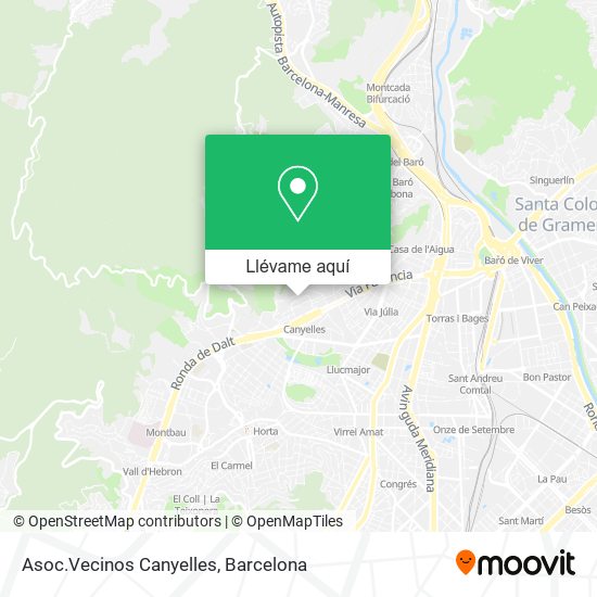 Mapa Asoc.Vecinos Canyelles