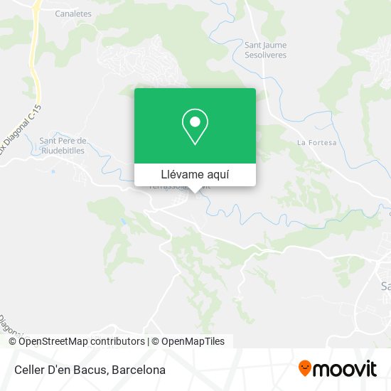 Mapa Celler D'en Bacus