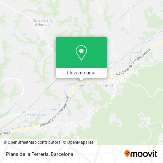 Mapa Plans de la Ferrería