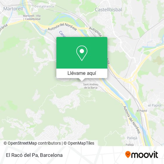 Mapa El Racó del Pa