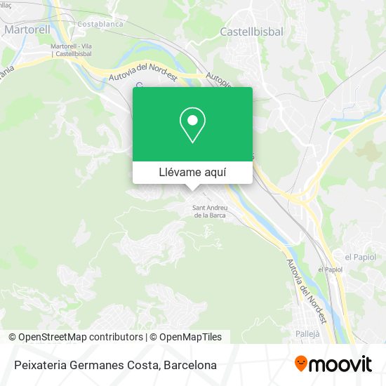 Mapa Peixateria Germanes Costa
