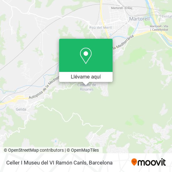 Mapa Celler I Museu del VI Ramón Canls