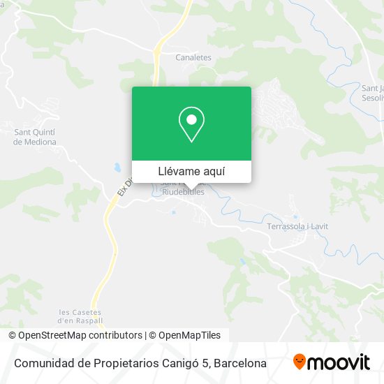 Mapa Comunidad de Propietarios Canigó 5