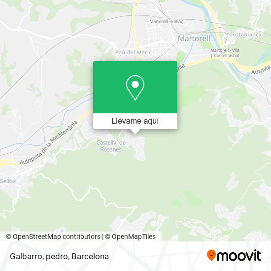 Mapa Galbarro, pedro