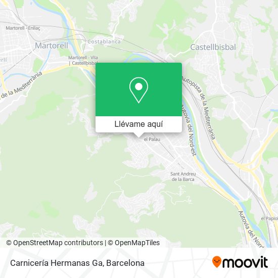 Mapa Carnicería Hermanas Ga