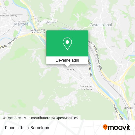Mapa Piccola Italia