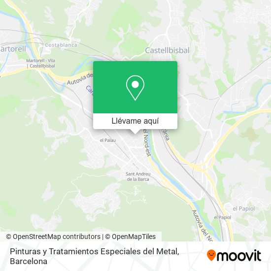 Mapa Pinturas y Tratamientos Especiales del Metal